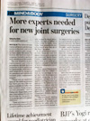 More experts needed for new joint surgeries